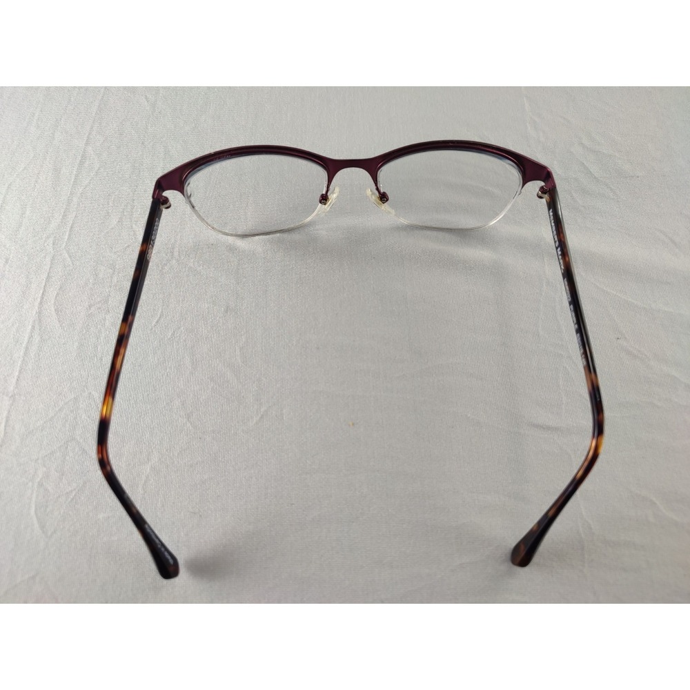 Member's Mark MM5022 Purple & Tortoise Semi-Rimless Eyeglass Frames 53-19-140 - Picture 4 of 10
